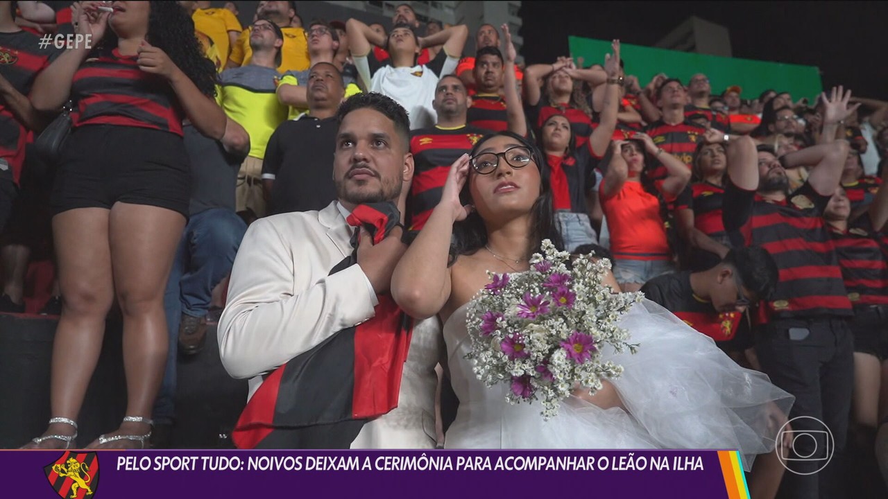 Casal rubro-negro deixa matrimônio para assistir o Sport... Mas time perde