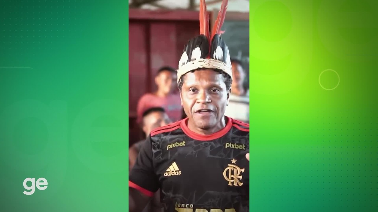 Aldeia ind&iacute;gena agradece a Diego Ribas por doa&ccedil;&atilde;o de material esportivo