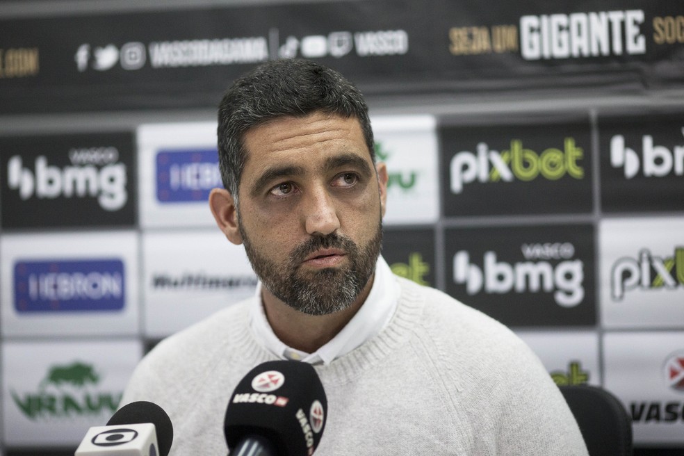 Luiz Mello, CEO do Vasco SAF, negociou o acordo com o Flamengo  — Foto: Daniel Ramalho / CRVG