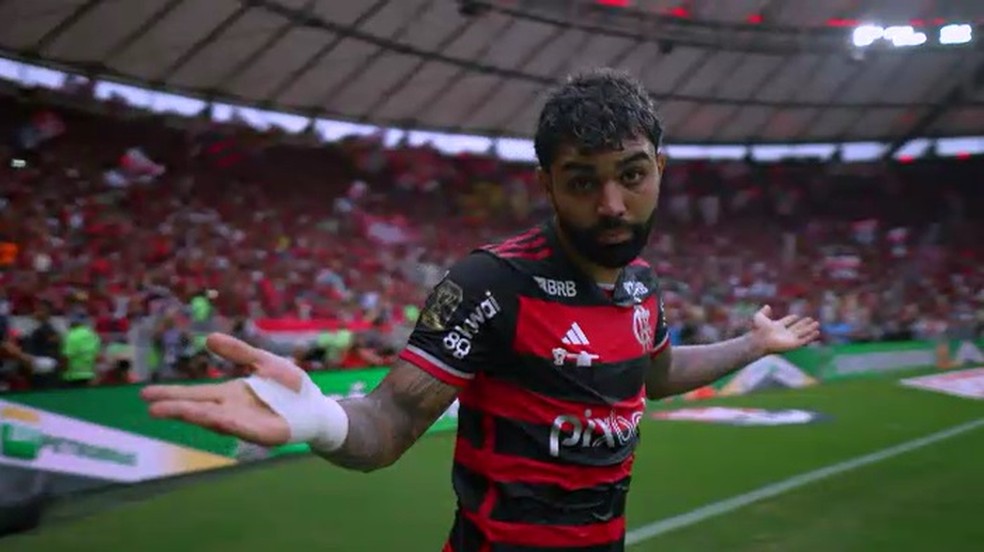 Gabigol Flamengo x Atlético-MG Copa do Brasil — Foto: Reprodução
