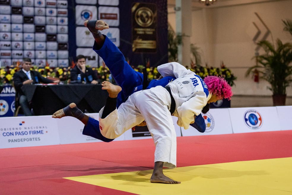 Rafaela Silva no Pan de Judô 2026 — Foto: Grasiela Gonzaga/Ruasmídia/CBJ