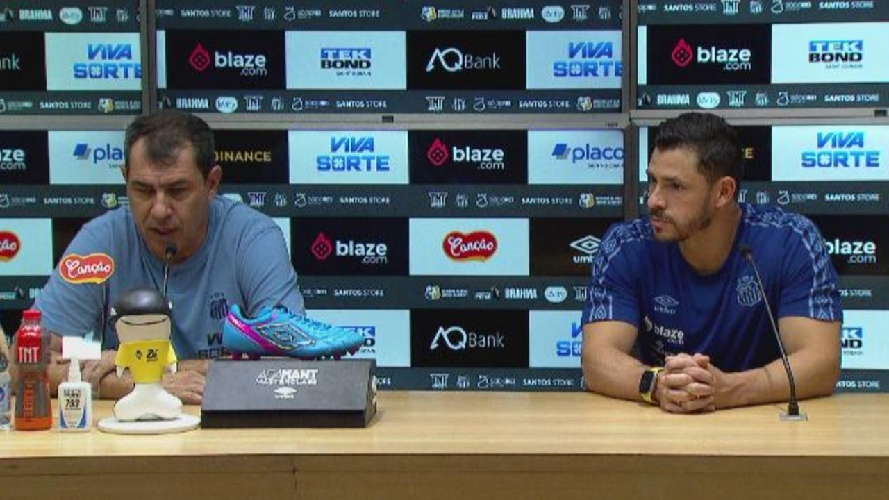Veja a coletiva de Fabio Carille e do Giuliano, do Santos, após empate com a Ponte Preta