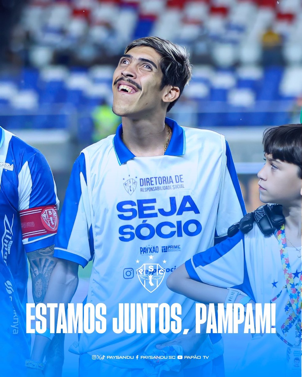 Pintura de rua em homenagem a Pampam