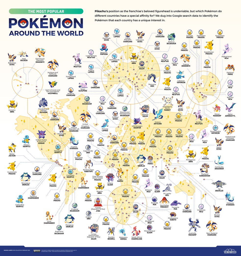 Charmander é o Pokémon mais popular no Brasil, aponta pesquisa