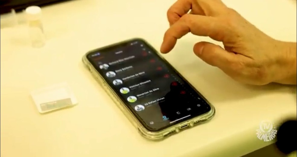 Aplicativo usado para monitorar os dados dos atletas do Palmeiras — Foto: Palmeiras / Divulgação