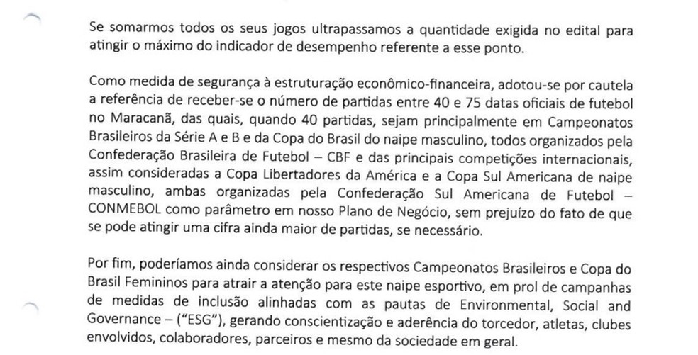 Vasco afirma que passaria de número estipulado de jogos "se necessário" e lembra que pode jogar com feminino no Maracanã — Foto: Reprodução