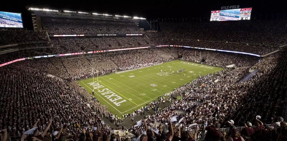 Kyle Field, em College Station, no Texas — Foto: Divulgação / Site oficial do Texas A&M Aggies
