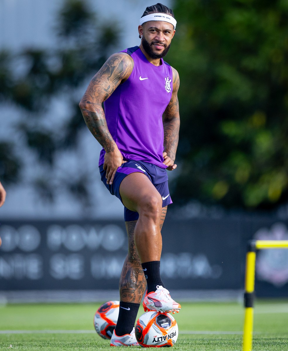 Memphis Depay será titular no clássico contra o São Paulo — Foto: Rodrigo Coca/Agência Corinthians