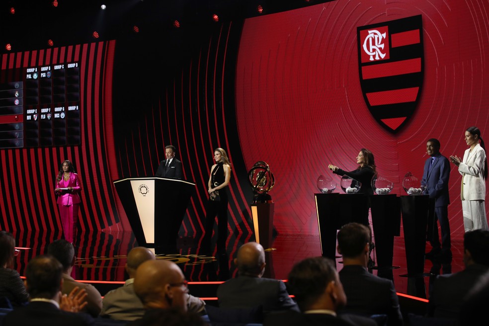 Flamengo no sorteio do Mundial de Clubes 2025 — Foto: Getty Images