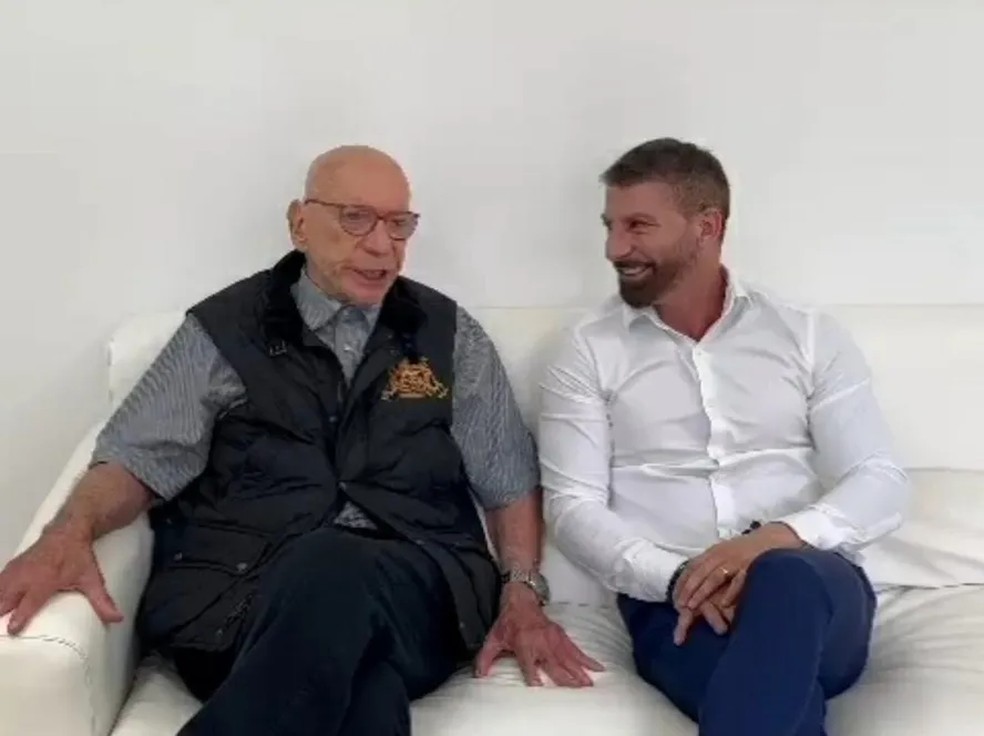 Pedrinho e Jos� Roberto Lamacchia � Foto: Reprodu��o