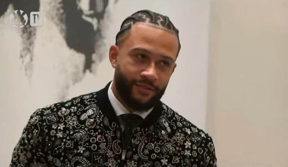 Memphis antes da apresentação na Neo Química Arena — Foto: Reprodução/Corinthians TV
