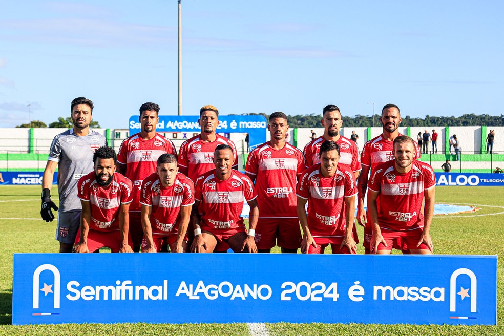 Formação do CRB contra o Murici na semifinal de 2024 — Foto: Ailton Cruz