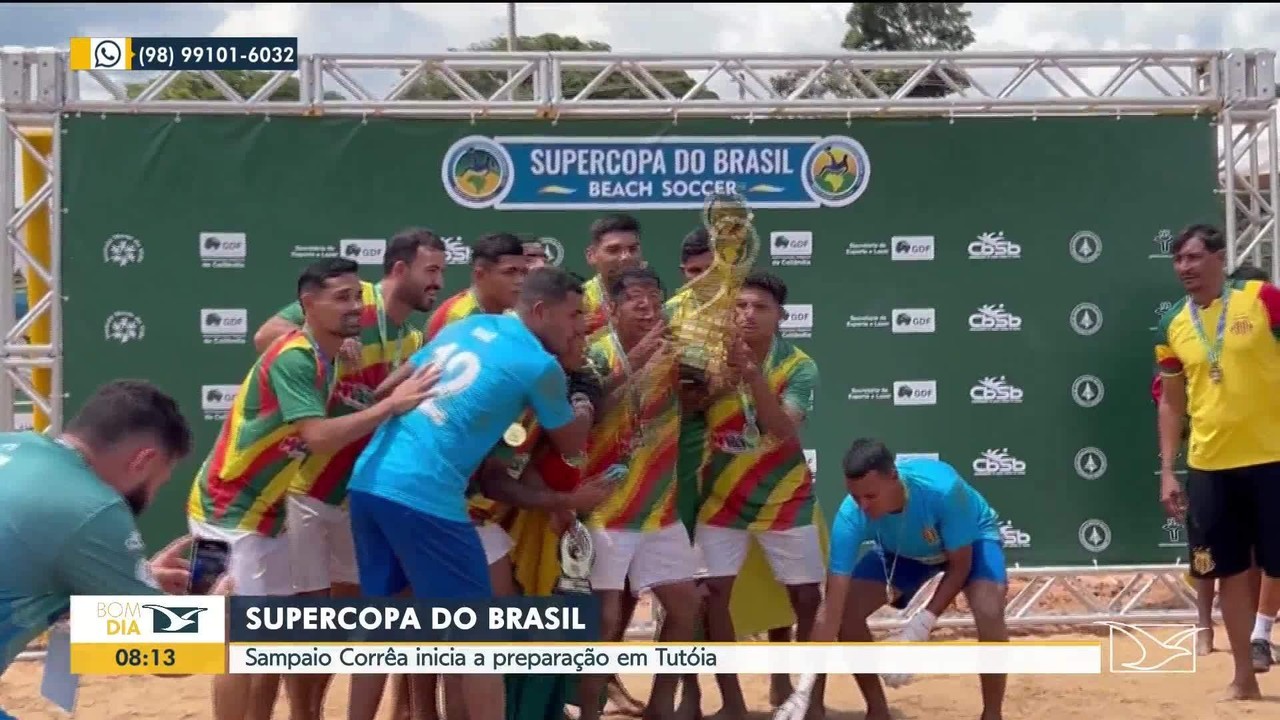 Sampaio conhece datas e horários de estreia na Supercopa do Brasil de Beach Soccer