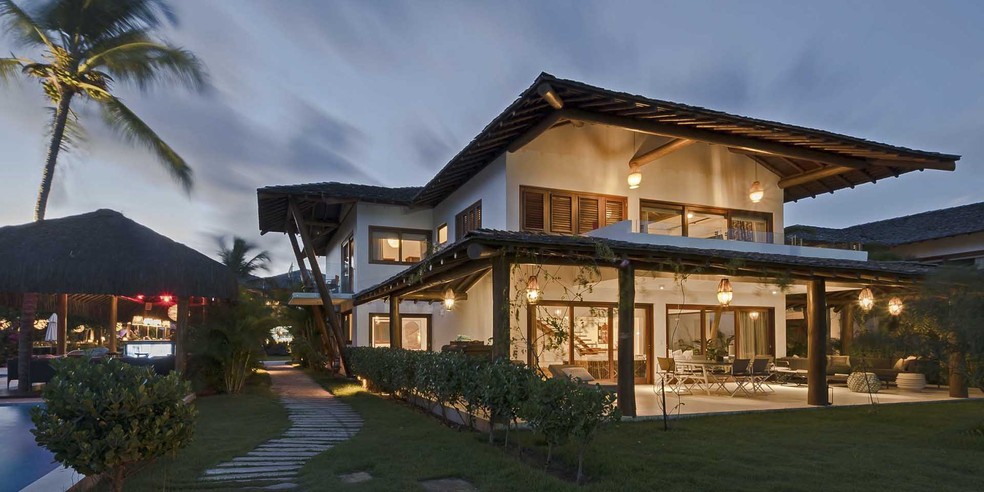 Villa Ocara tem vista para o mar e abrigou a seleção da Alemanha em 2014 — Foto: Divulgação / Campo Bahia