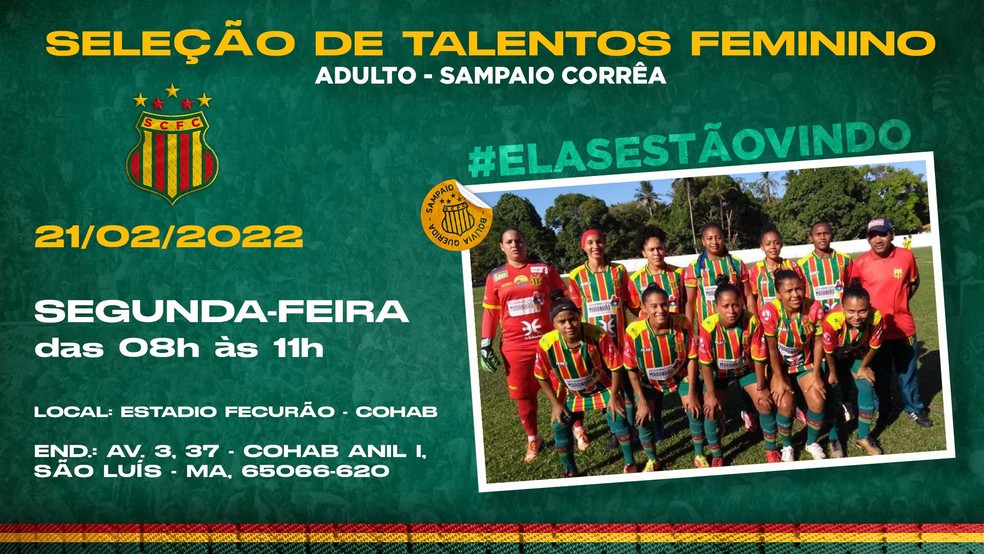 Seletiva de Futebol Feminino é neste sábado (5)