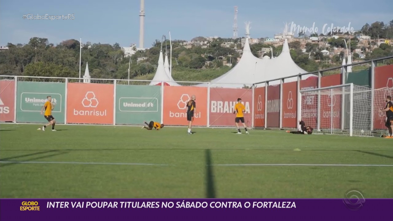 Inter vai poupar titulares no sábado contra o Fortaleza