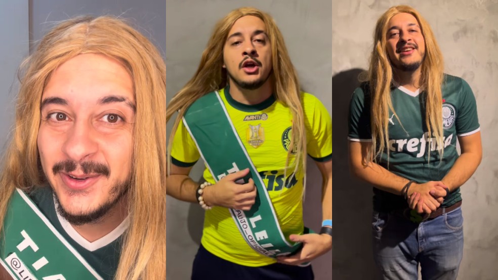 Comediante de Sorocaba viralizou como "Tia Leila da Torcida" — Foto: Reprodução/Instagram