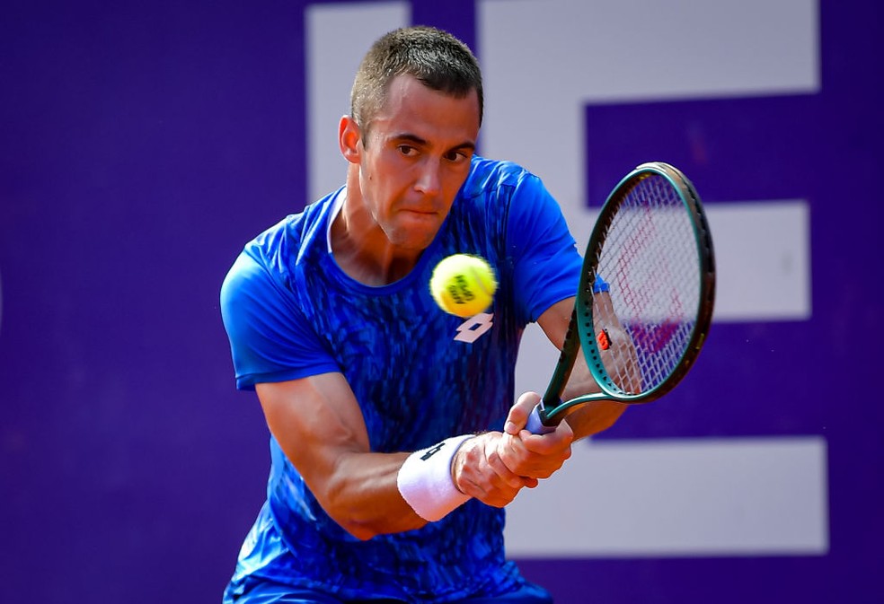  Laslo Djere é superado por João Fonseca em Buenos Aires — Foto: Marcelo Endelli/Getty Images