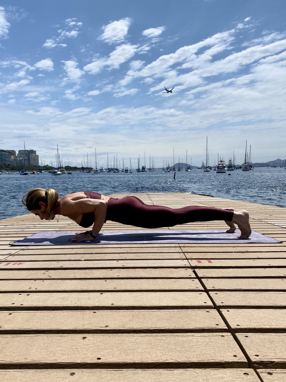 6. Postura do Bastão em Quatro Apoios (Chaturanga Dandasana);