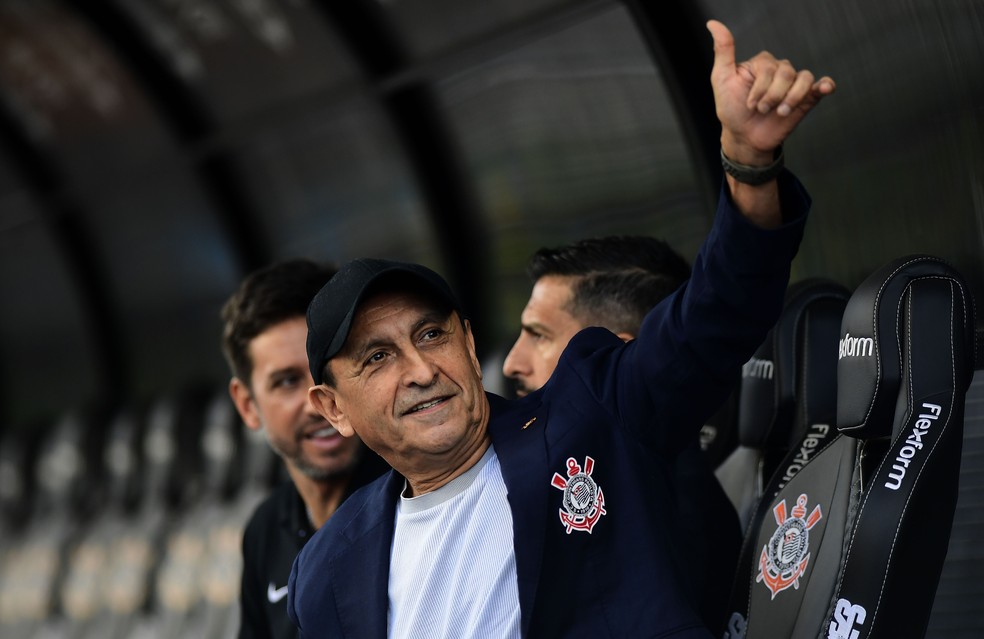 Ramón Díaz, técnico do Corinthians — Foto: Marcos Ribolli