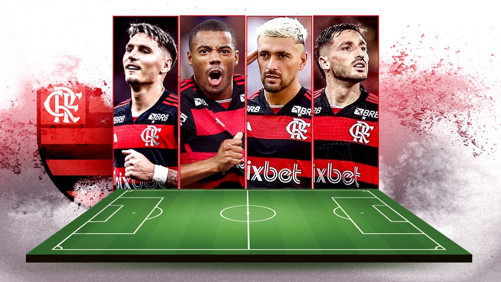 Uruguaios voltam ao Flamengo aps a Copa Amrica  Foto: Info Esporte