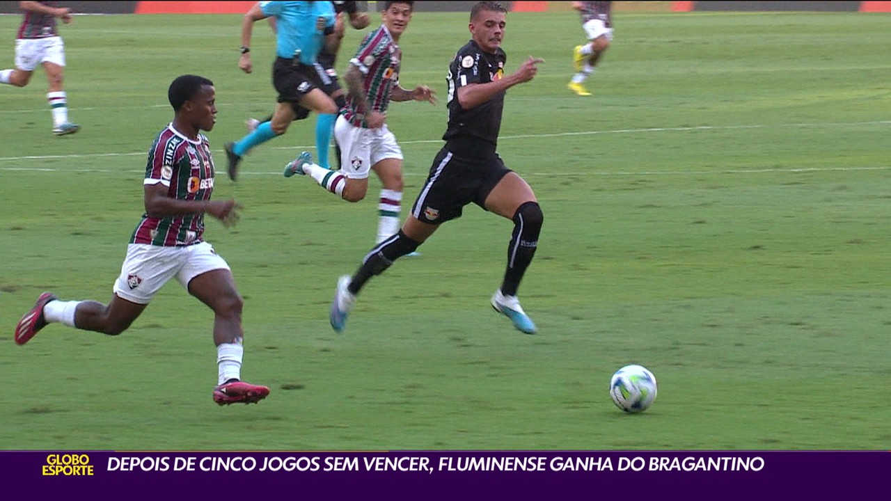Depois de cinco jogos sem vencer, Fluminense ganha do Bragantino no Maracanã