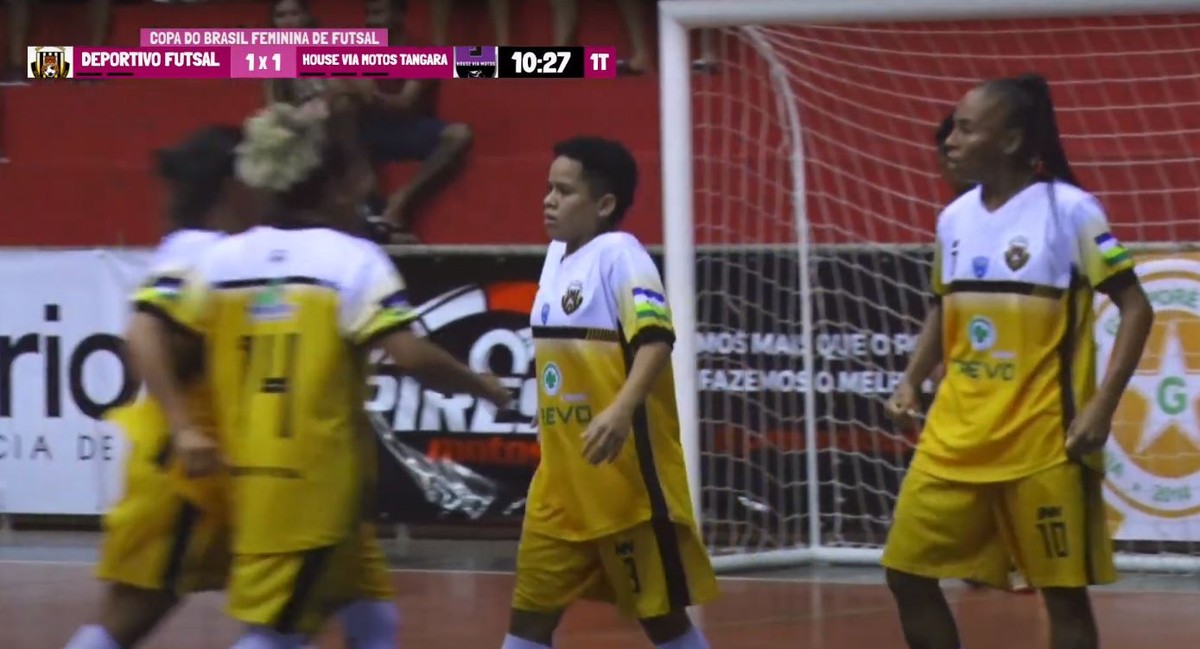 Deportivo e HouseMT empatam com muitos gols na Copa do Brasil futsal