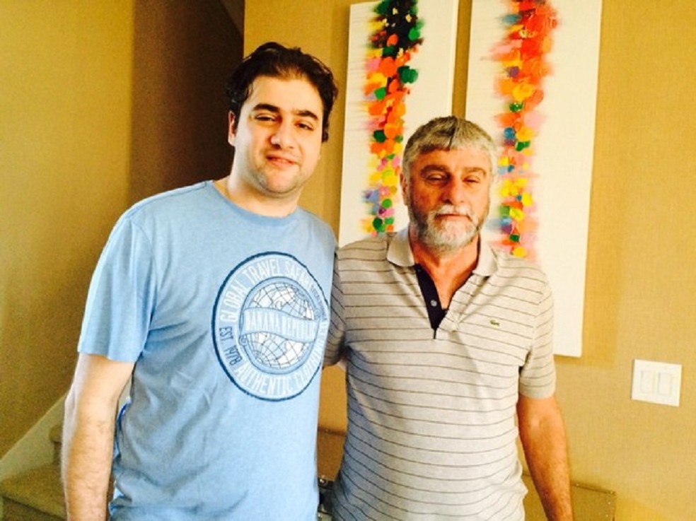 Guilherme Runco ao lado do pai José Luiz Runco — Foto: Divulgação