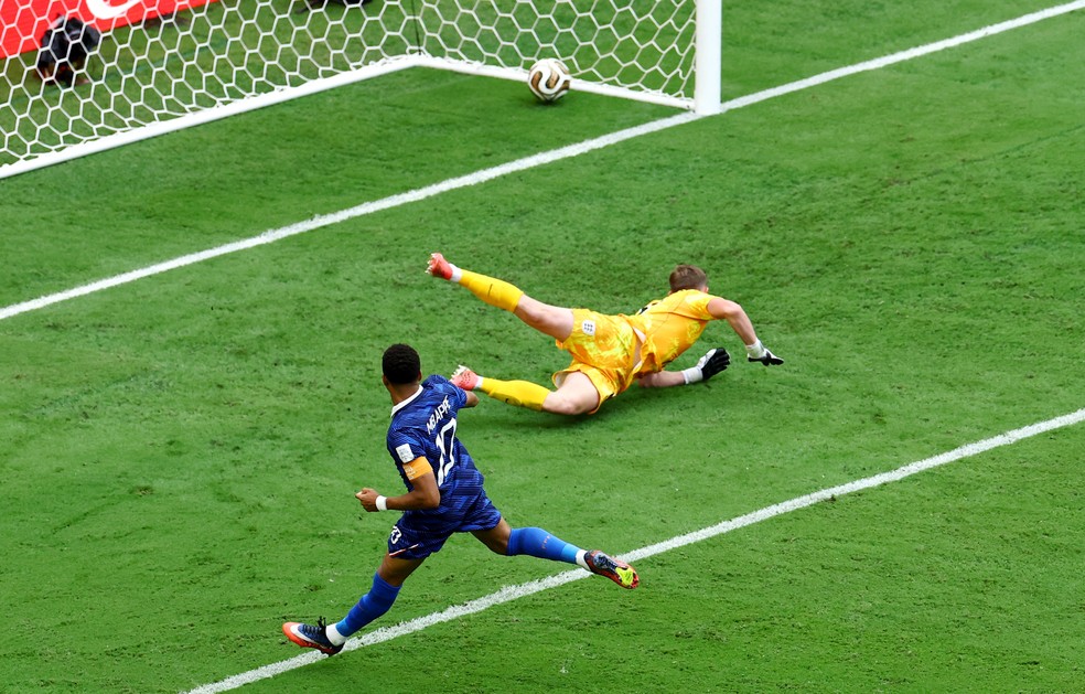 Mbapp� em Fran�a x Inglaterra � Foto: REUTERS/Marco Bello