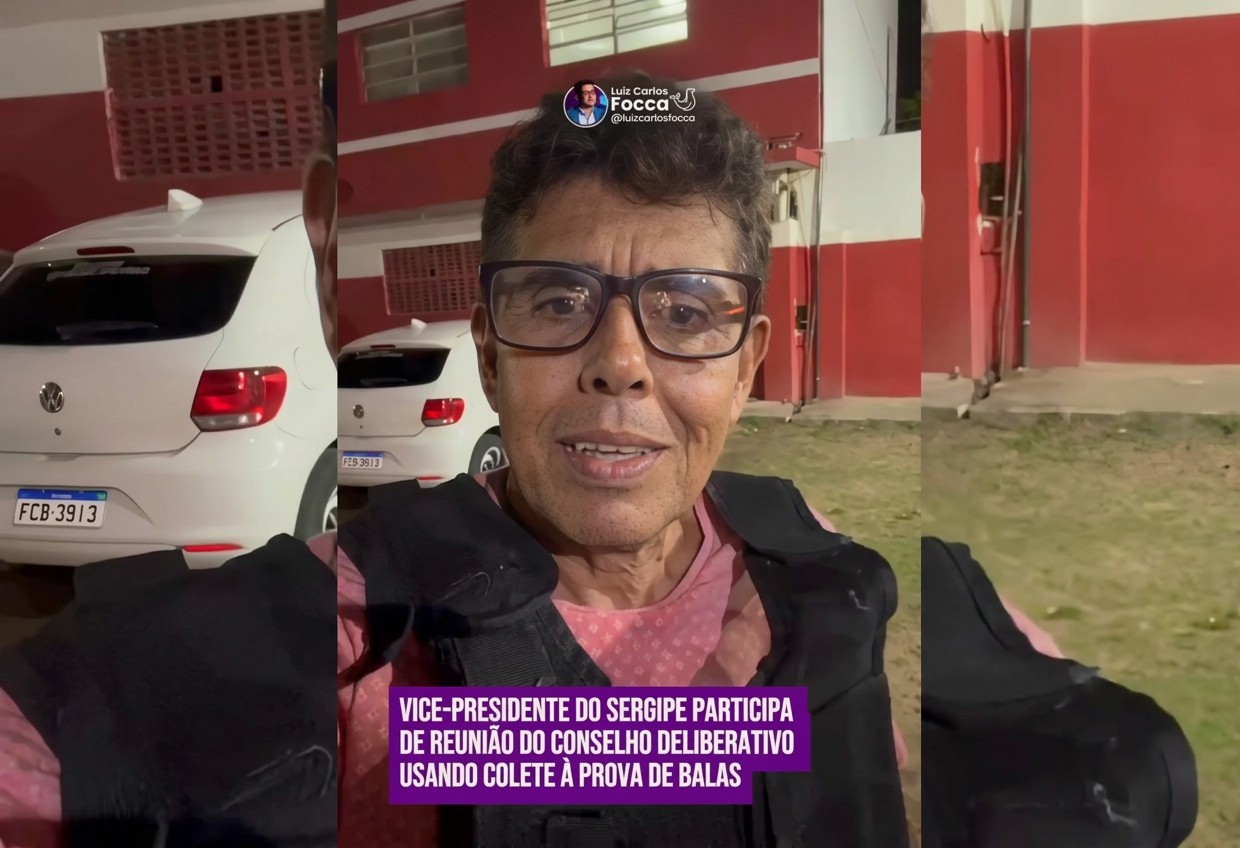 Vice vai a reunião com colete ao alegar ameaças do presidente de time | Ge