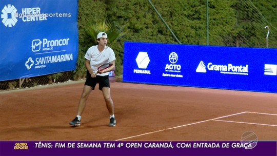 Carandá Openbetano esportes virtuaisTênis segue até domingo, com entradabetano esportes virtuaisgraça, na capital - Programa: Globo Esporte MS 