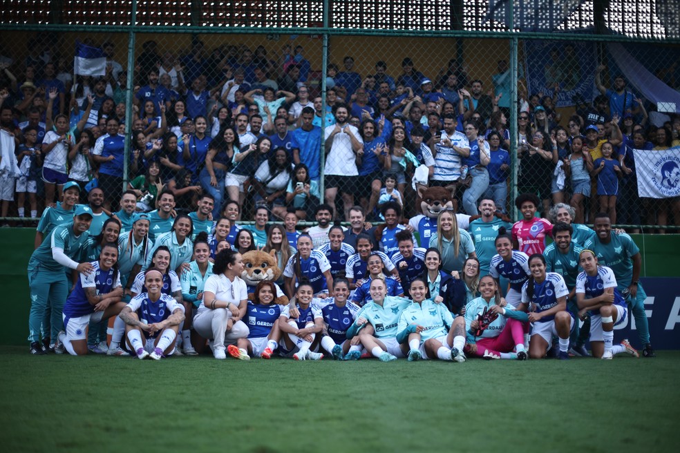 Time feminino do Cruzeiro — Foto: Gustavo Martins/ Cruzeiro