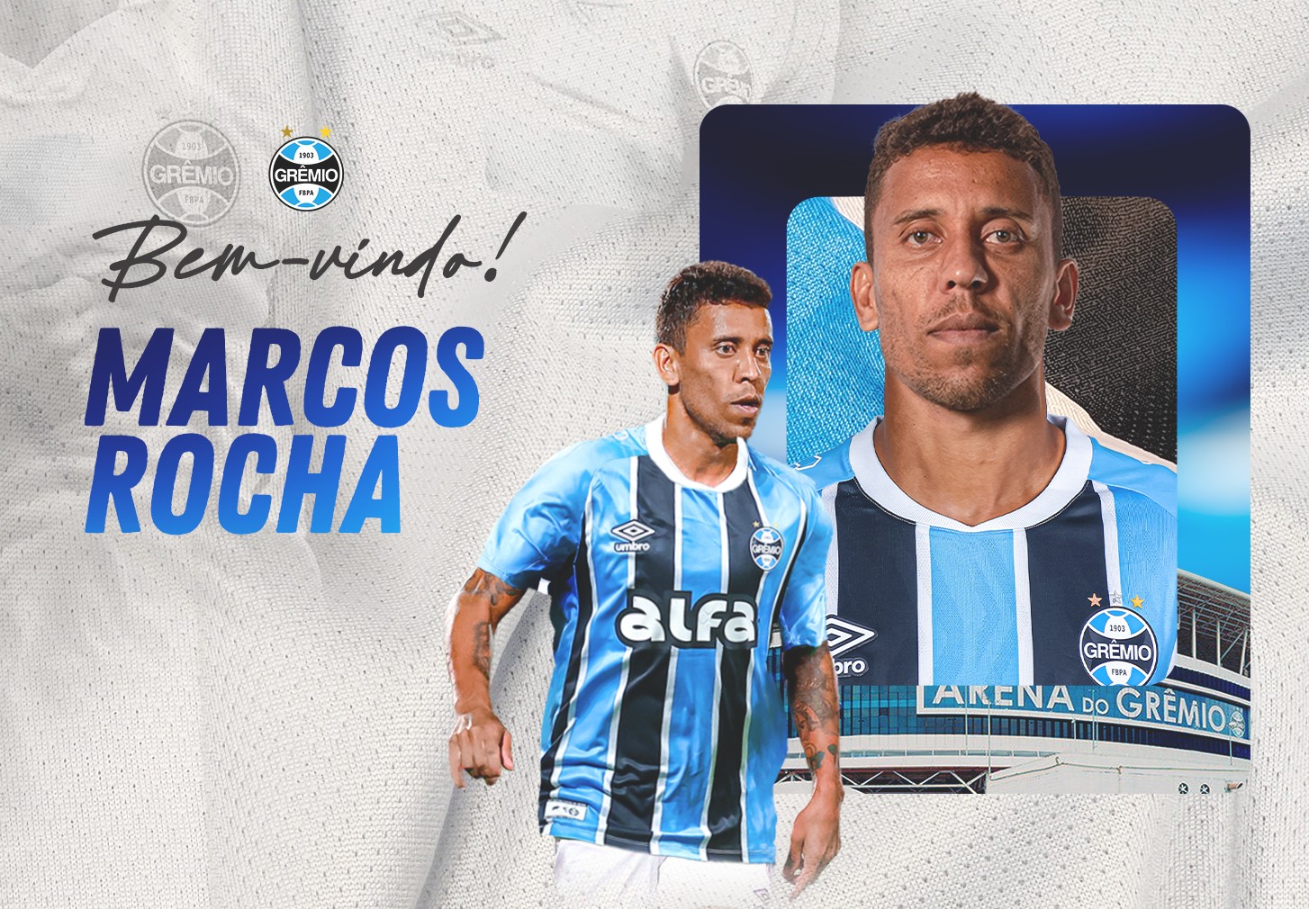 Grêmio anuncia Marcos Rocha; confira detalhes 