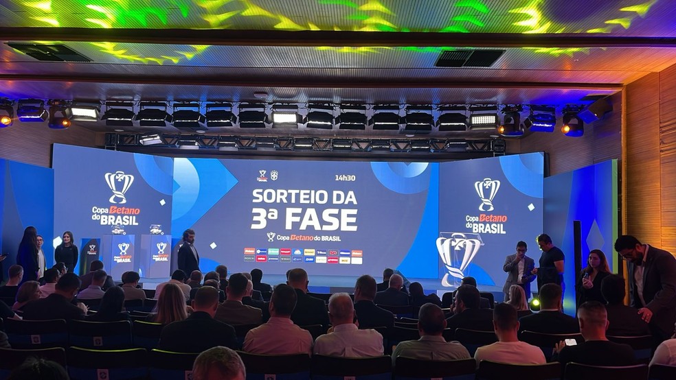 Sorteio da terceira fase da Copa do Brasil 2024  Foto: Martn Fernandez