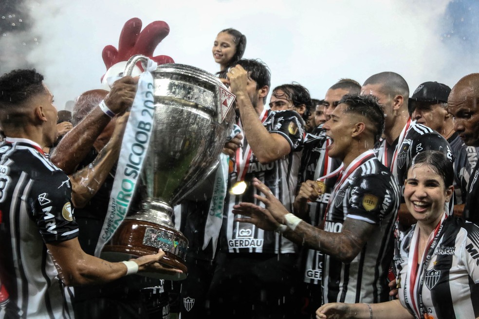 Atlético-MG é tetracampeão mineiro — Foto: Fernando Moreno/AGIF