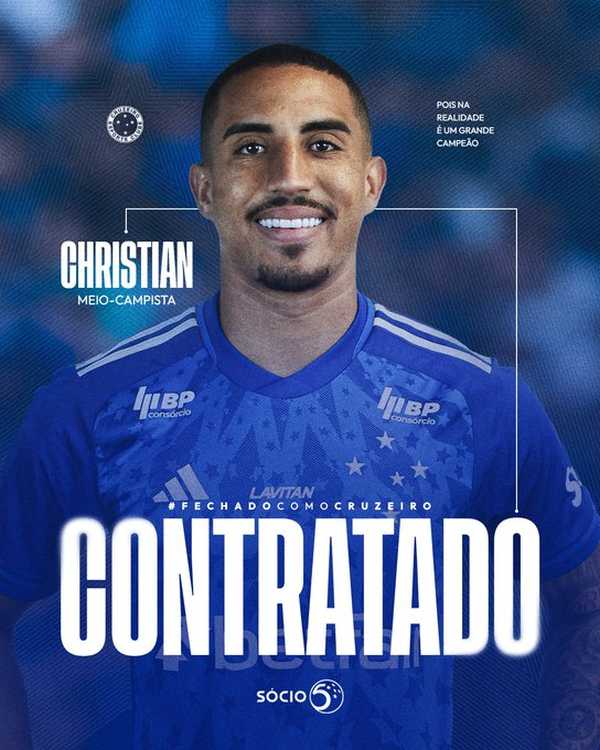 Cruzeiro anuncia contratação de Christian