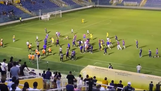 Final entre Ceará e Fortaleza tem briga generalizada no Sub-20; veja vídeo