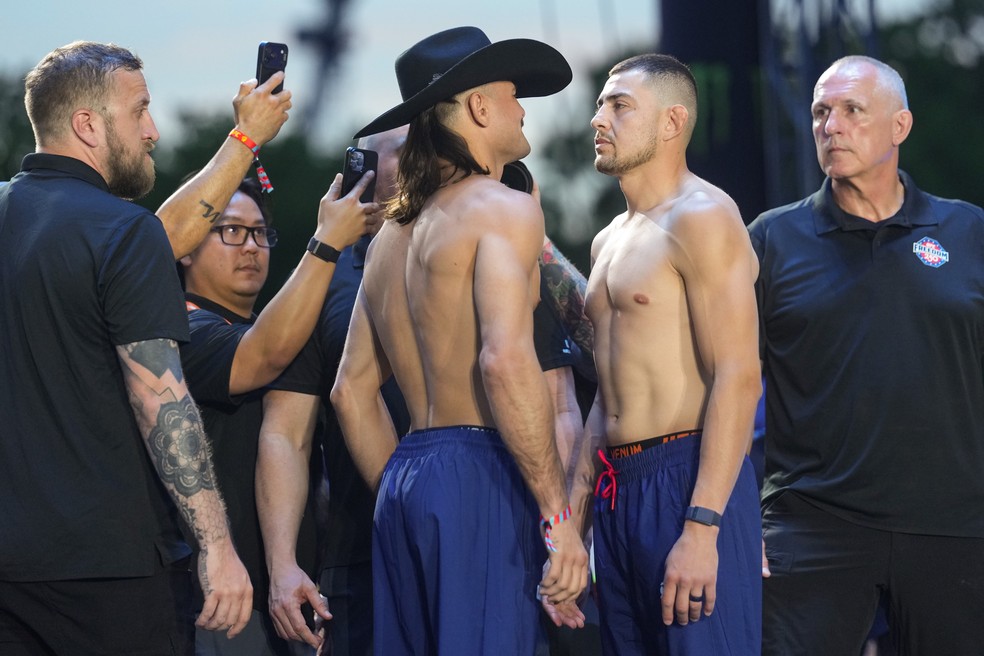 Diego Lopes x Steve Garcia — encarada no UFC Casa Branca