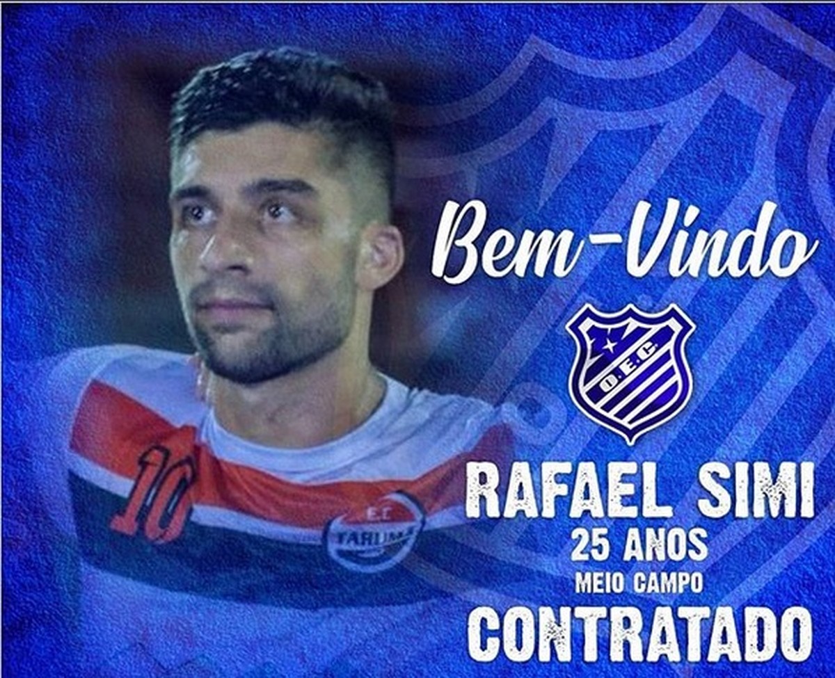 Meia Rafael Simi é anunciado como reforço do Olímpico