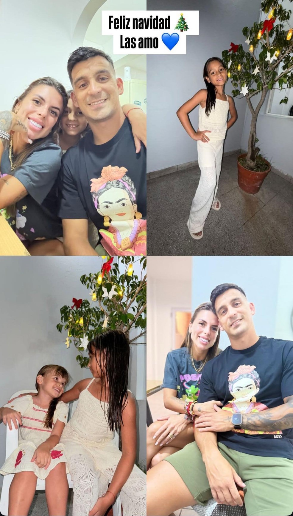 Cristaldo comemora o Natal com a família — Foto: Reprodução, Instagram