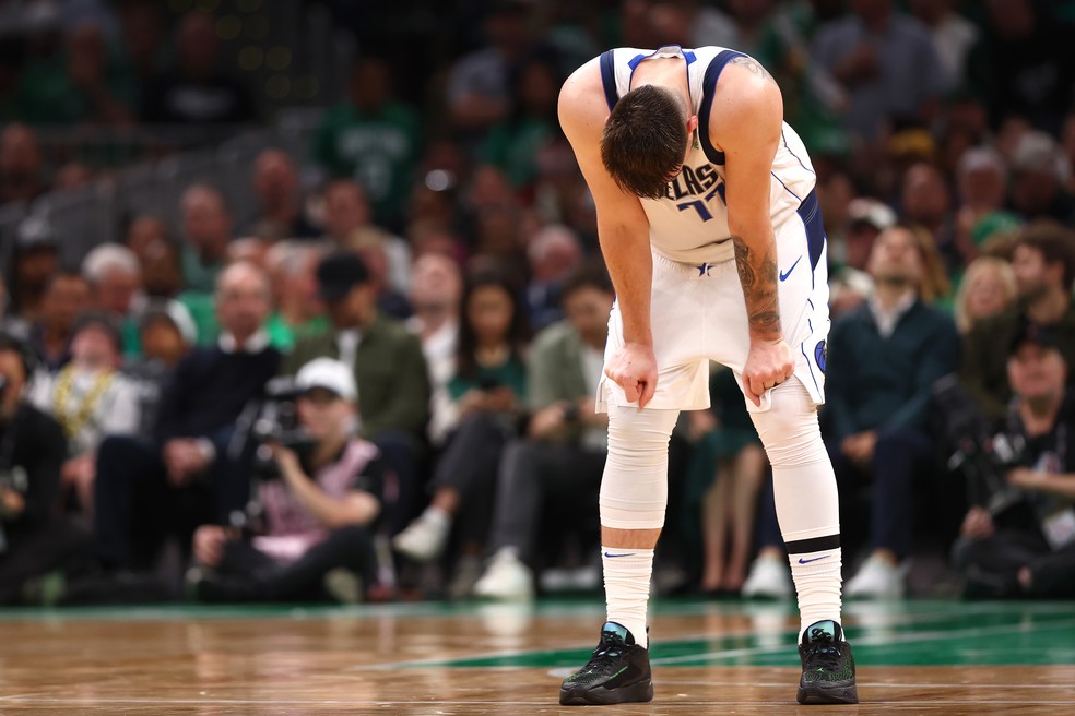 Doncic em ação pelo Mavericks — Foto: Maddie Meyer/Getty Images