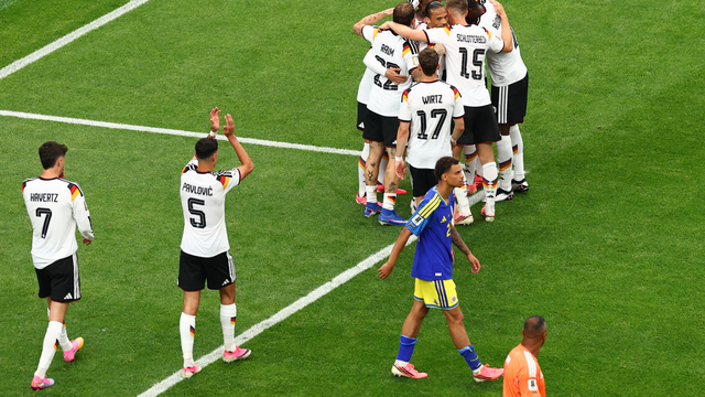 Alemanha comemora gol na goleada contra Curaçao