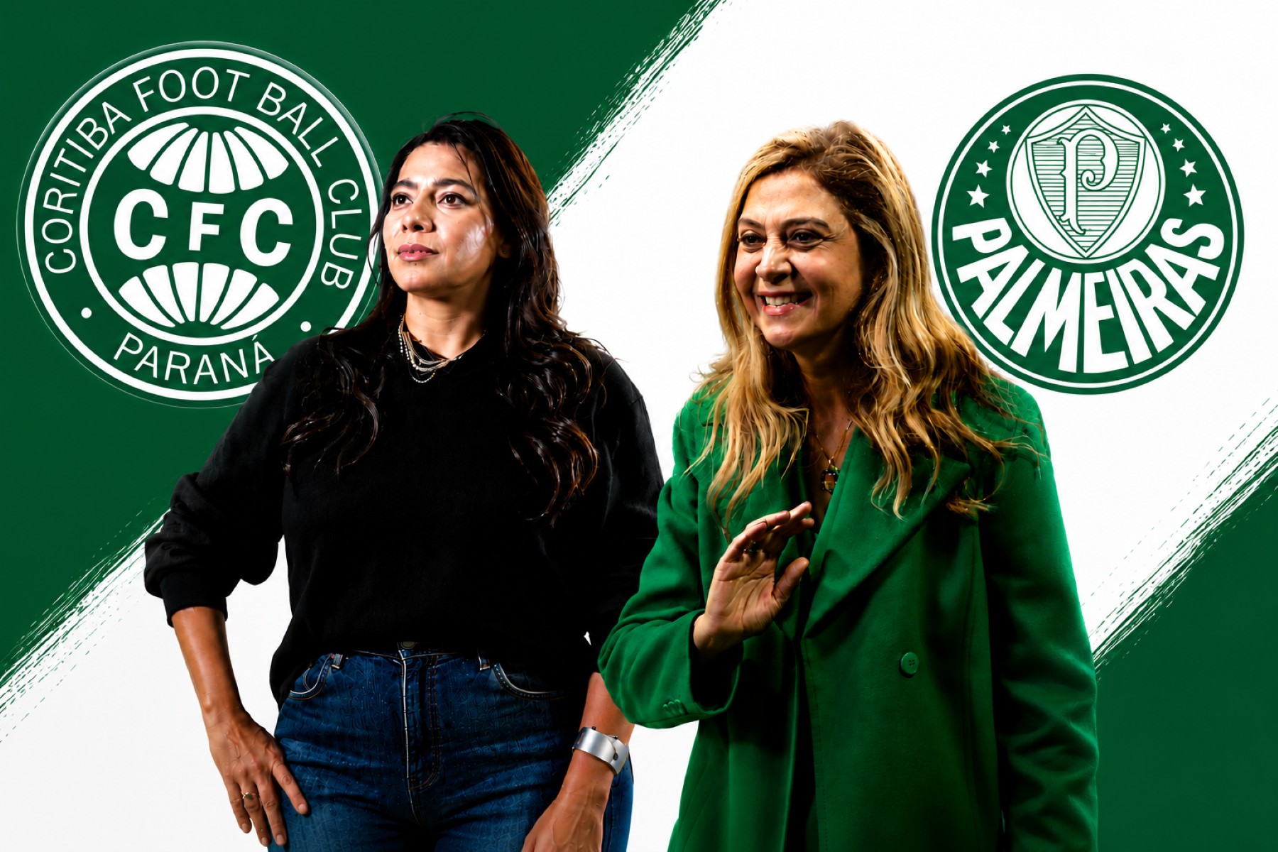 Coritiba x Palmeiras marca encontro inédito entre clubes da Série A presididos por mulheres