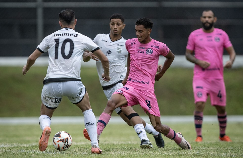 Laguna e ABC fizeram jogo de pouca criatividade — Foto: Raphael Oliveira/Laguna SAF