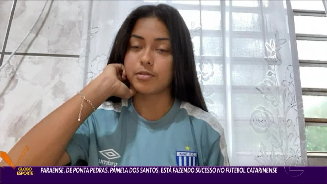 Jogadora paraense está fazendo sucesso no futebol catarinense