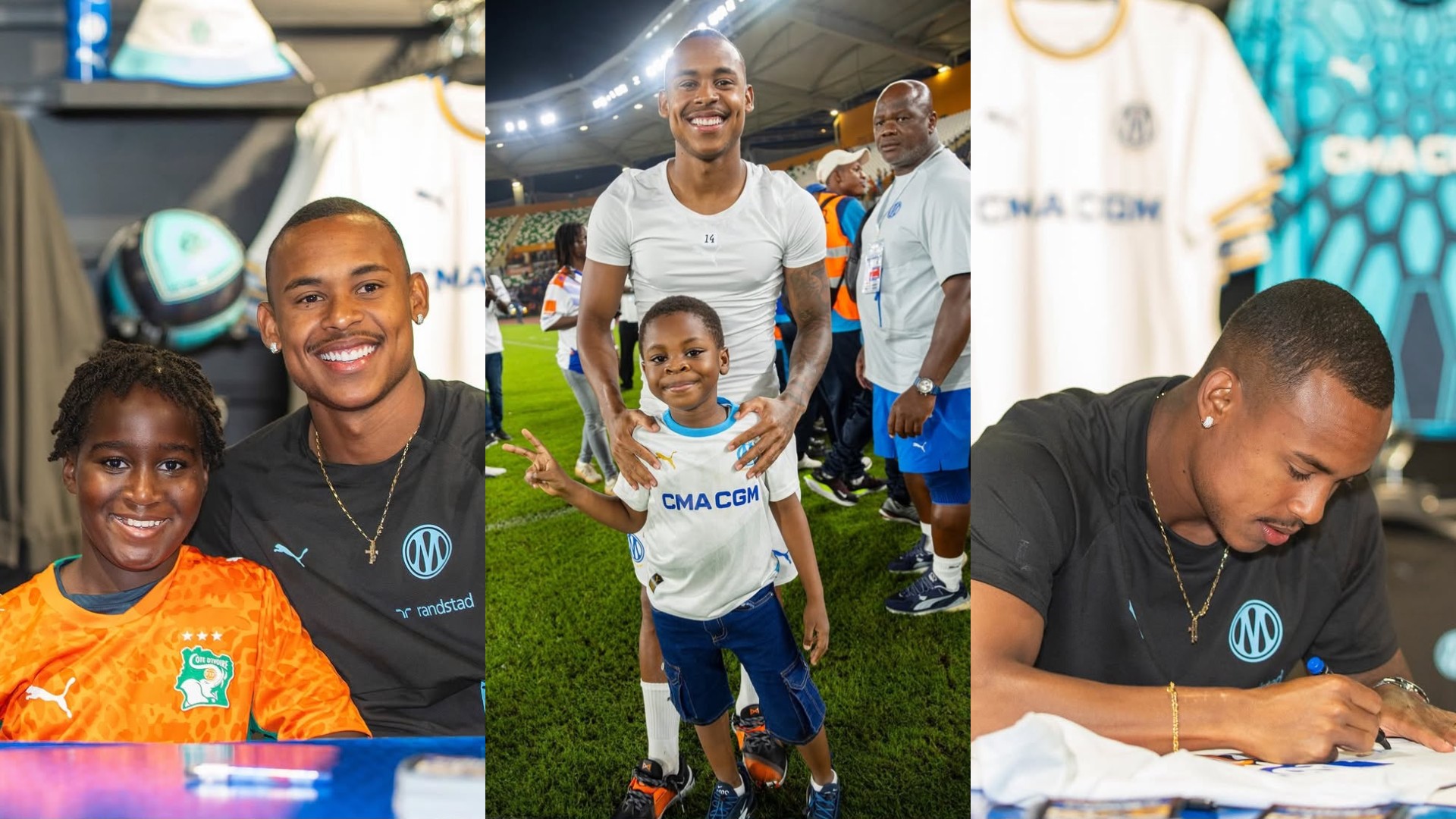 Igor Paixão estreia na temporada e recebe carinho de fãs na Costa do Marfim