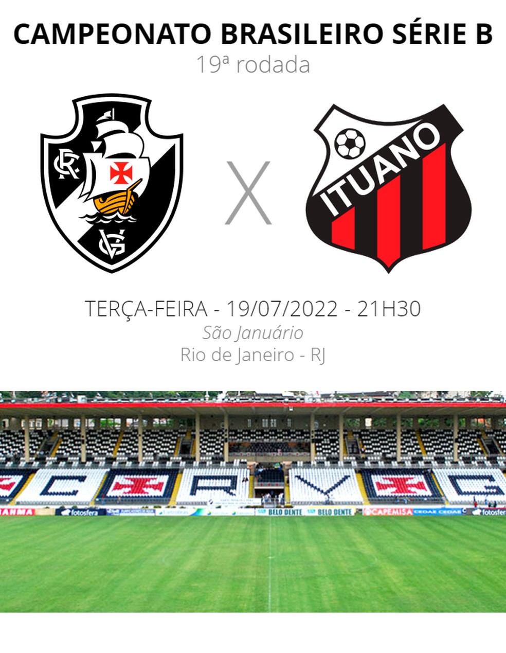 Ituano x Vasco: onde assistir à decisão da Série B neste domingo - Placar -  O futebol sem barreiras para você