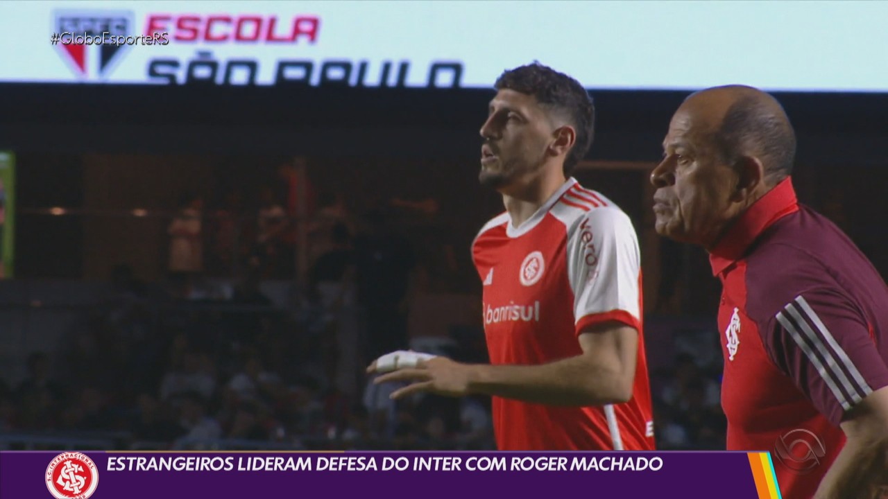 Estrangeiros lideram a defesa do Inter com Roger Machado