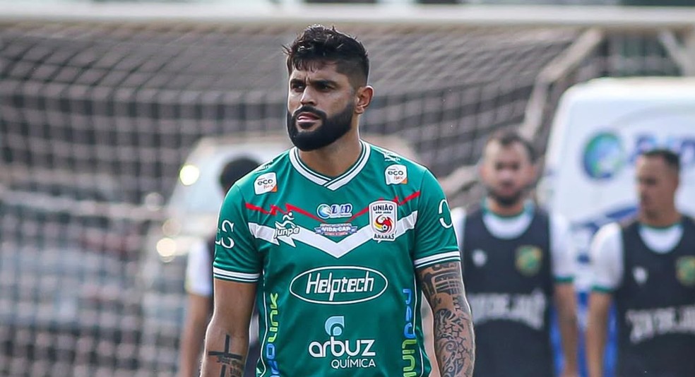 Luan, atacante do União São João — Foto: Carol Custanari
