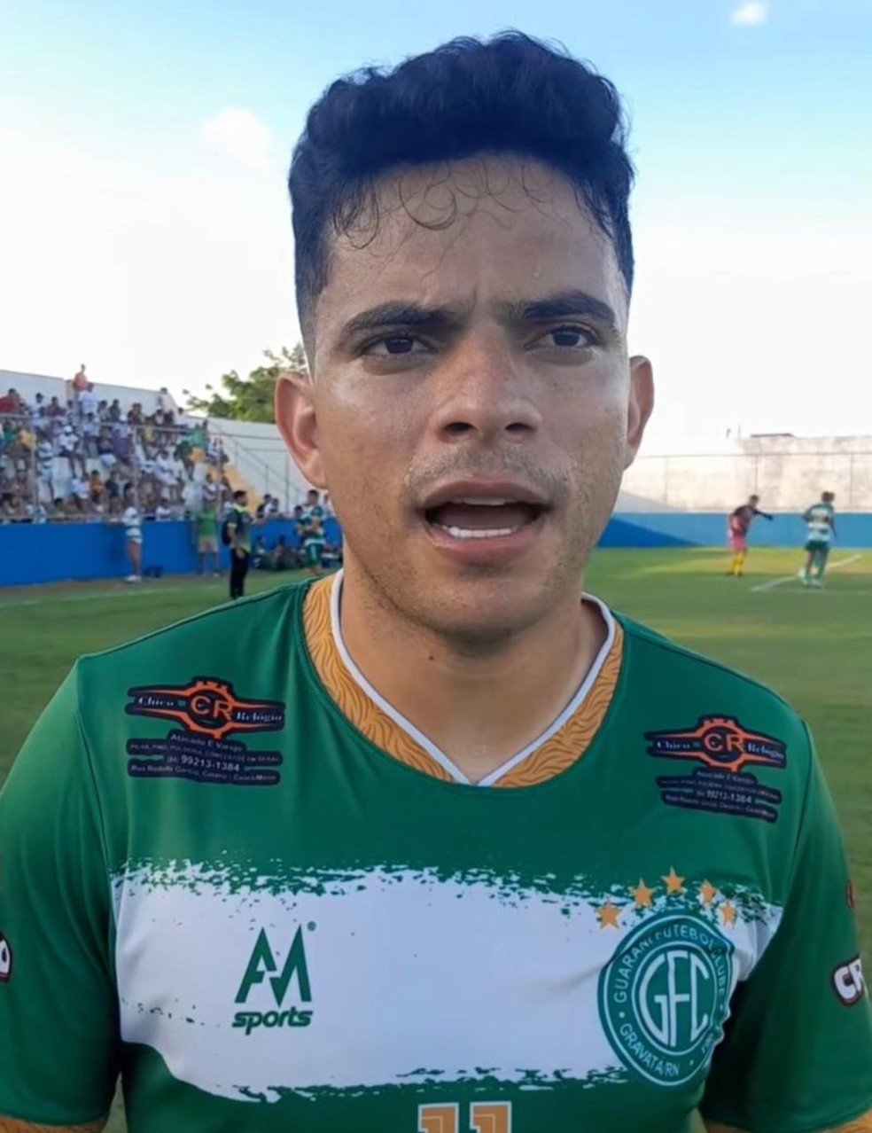 Bruno Rodrigues, Palmeiras, Guarani de Gravatá — Foto: Esporte Mais/@esporte_mais09